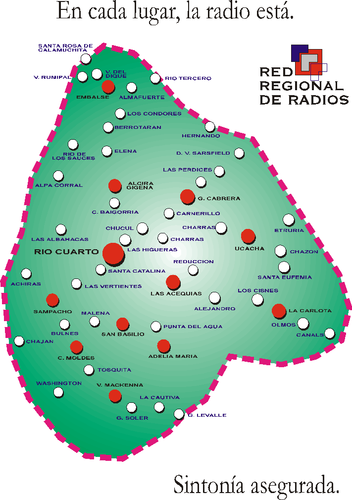 Mapa Red Regional de Radios