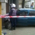 Un auto terminó dentro de una carnicería