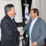 Jure recibió a Macri y firmó el convenio con el Banco Ciudad