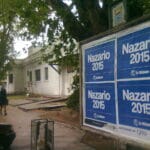 Con afiches lanzan la candidatura a gobernadora de Adriana Nazario