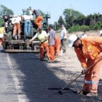 Pavimentación de dársenas en el acceso a Soles del Oeste