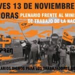 Movilización del CISPREN al Ministerio de Trabajo de la Nación
