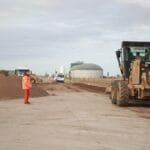 El vicegobernador visitó obra de pavimentación acceso a Bio 4