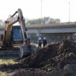 El EMOS realiza tareas de mantenimiento sobre el sistema de desagües