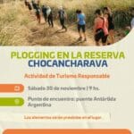 Por primera vez se realiza una jornada de plogging en la Reserva Chocancharava