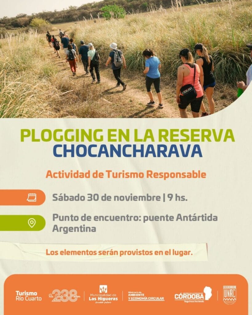 Por primera vez se realiza una jornada de plogging en la Reserva Chocancharava