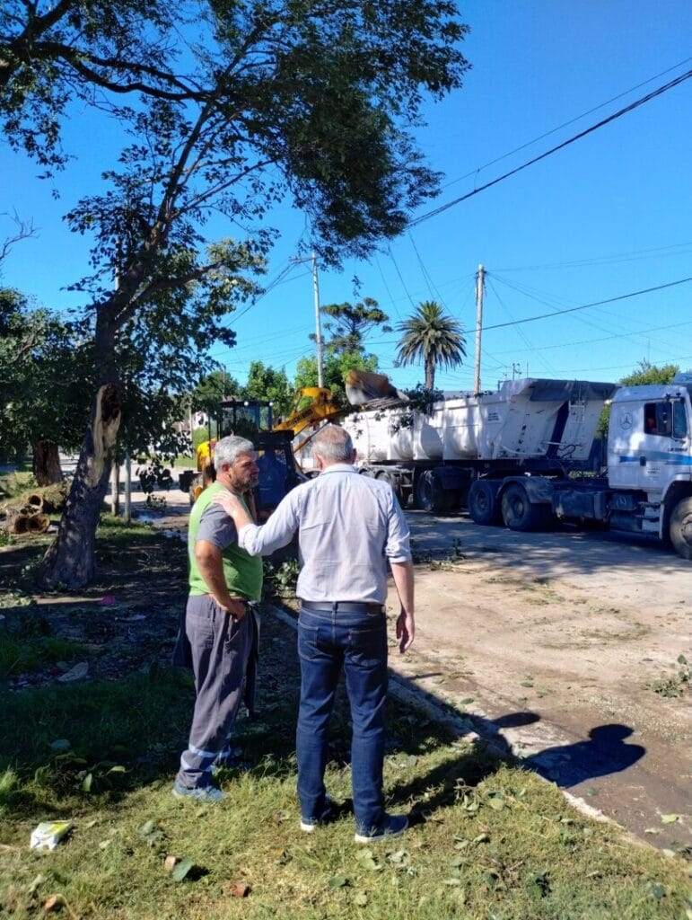 El Intendente De Rivas recorre los barrios afectados tras el temporal