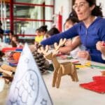 Comenzó una nueva propuesta de talleres navideños con materiales reciclados