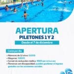 El sábado comienza la temporada de verano en los Piletones Municipales
