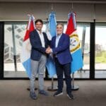 Llaryora recibió al gobernador de Santa Fe, Maximiliano Pullaro