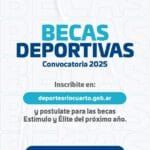 Becas Deportivas 2025: Este viernes cierra el plazo para la presentación de antecedentes deportivos