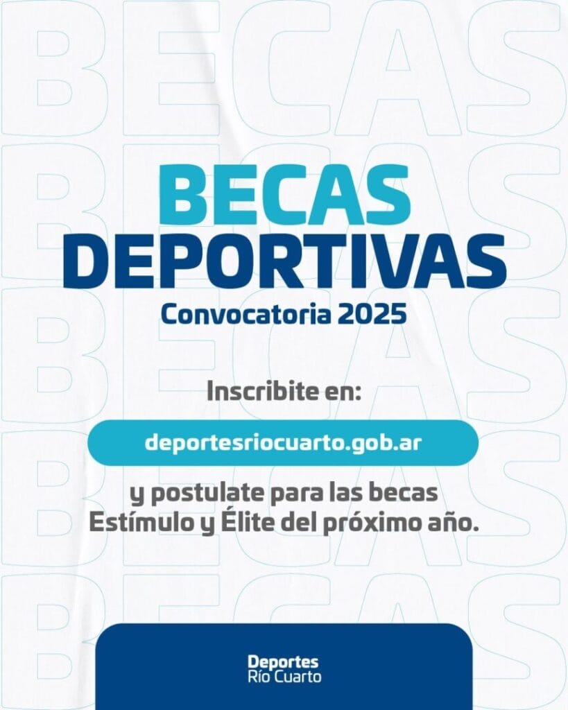 Becas Deportivas 2025: Este viernes cierra el plazo para la presentación de antecedentes deportivos