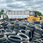 Economía circular y prevención del dengue: Ambiente ya retiró más de 1.000 toneladas de neumáticos en desuso