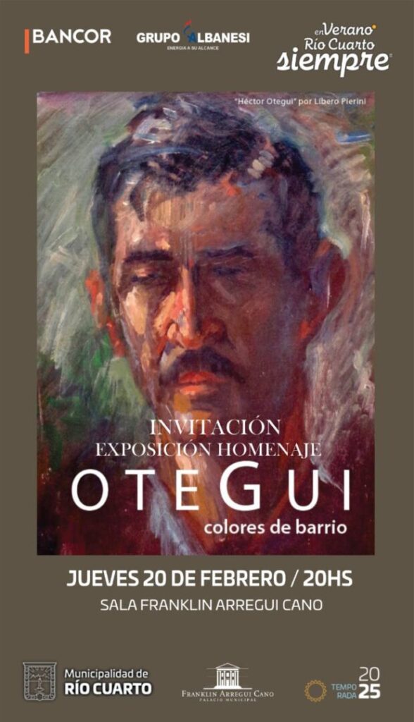 Muestra con cuadros de Héctor Otegui en el Palacio Municipal