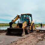 Vialidad Provincial trabaja para restablecer el tránsito en la RP 10