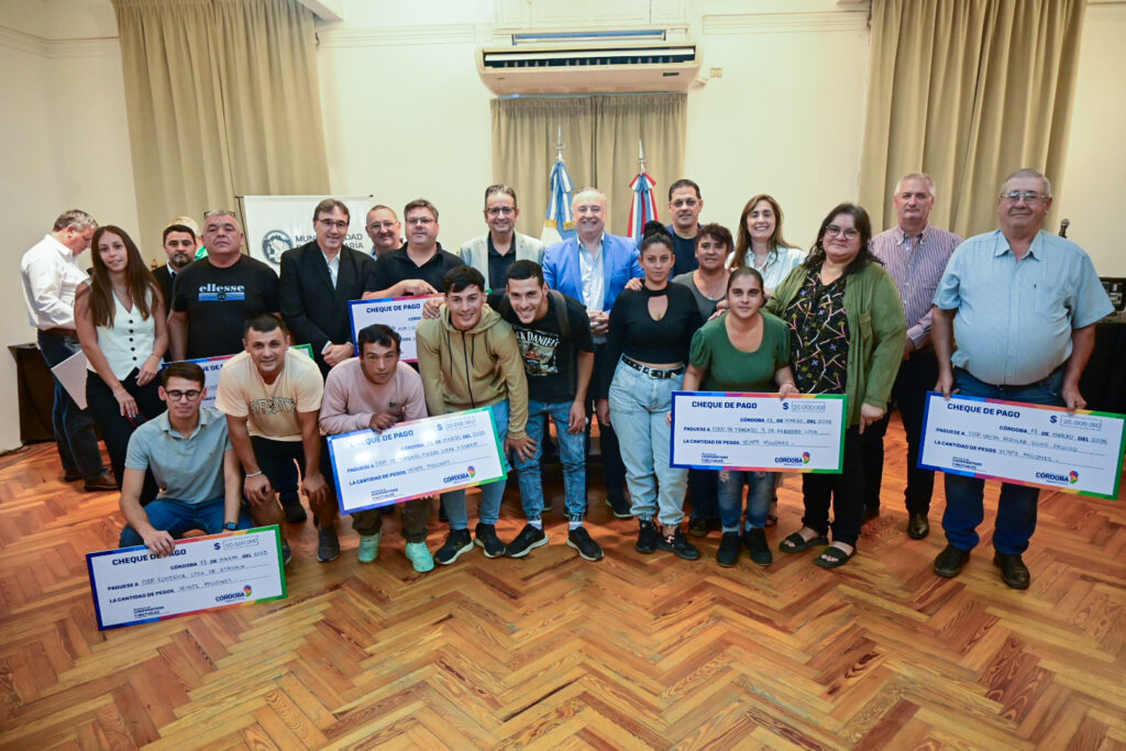 La Provincia entregó más de $280 millones a cooperativas y mutuales del departamento San Martín