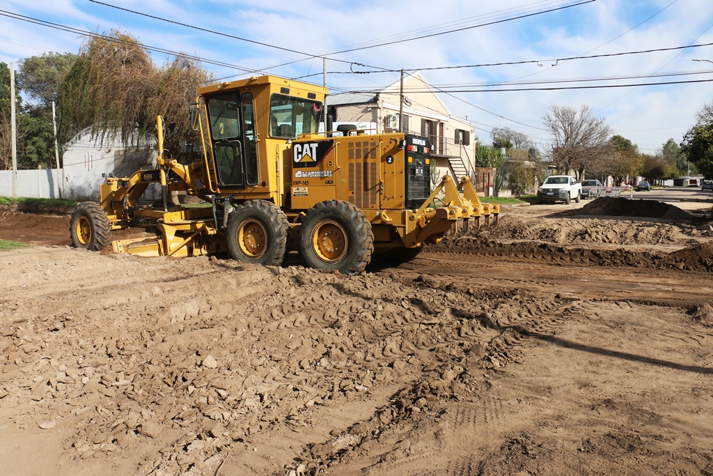 Río Cuarto: Etapa final en la obra de desagües y pavimentación en B° Buena Vista y Cispren I