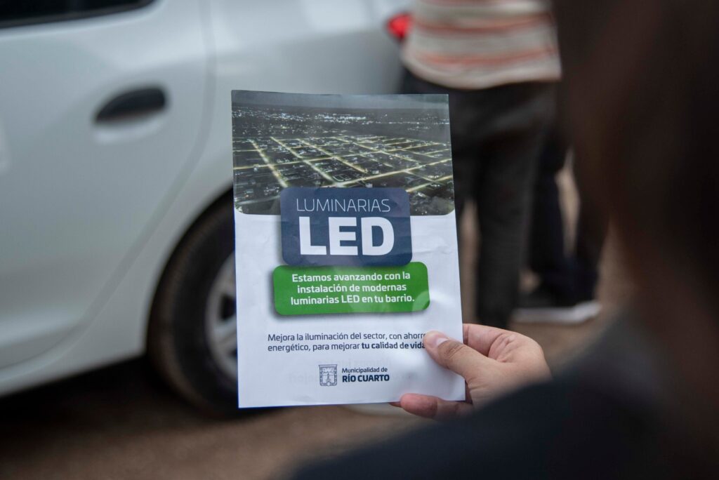 Avanza la colocación de luces LED en Banda Norte: mayor seguridad y mejor iluminación para los vecinos