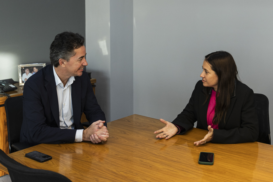 Medioambiente y obras, temas de la reunión entre Manuel Calvo y la intendenta Carolina Basualdo