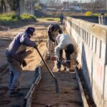 El sur de la ciudad sigue progresando: avanza el cordón cuneta sobre 25 cuadras