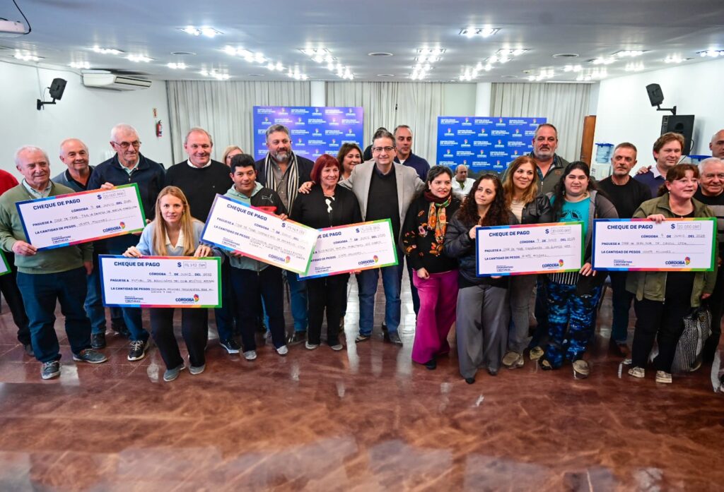 Brandán entregó aportes a cooperativas y mutuales del departamento Río Cuarto