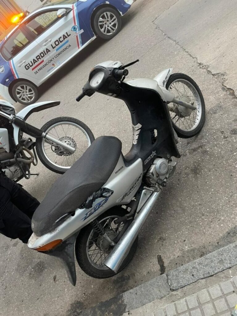 Ojos en Alerta: recuperan motocicleta sustraída