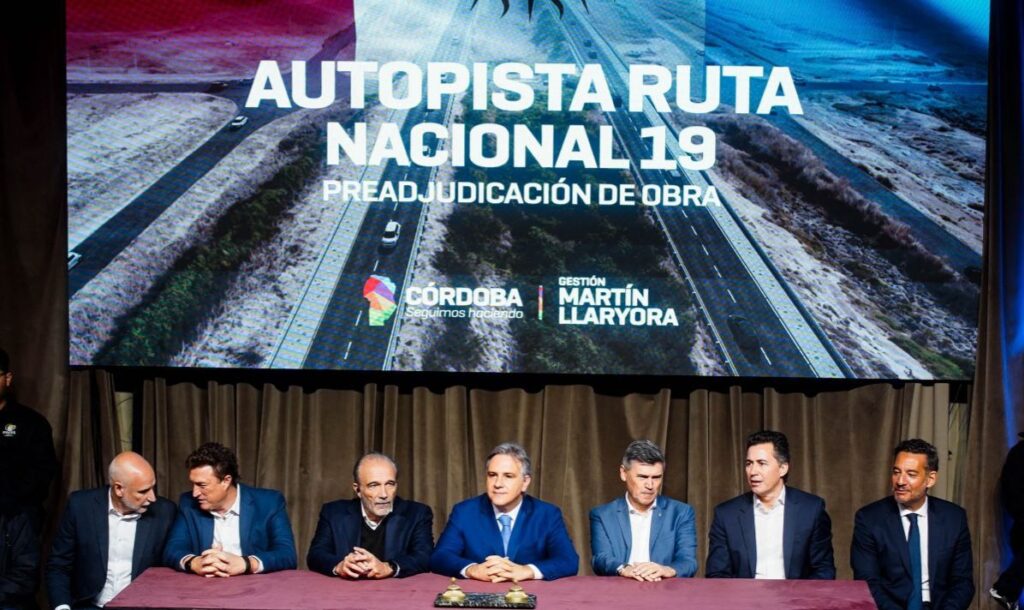 Fuerte reclamo de Córdoba a Nación para que traspase la autopista de la ruta 19