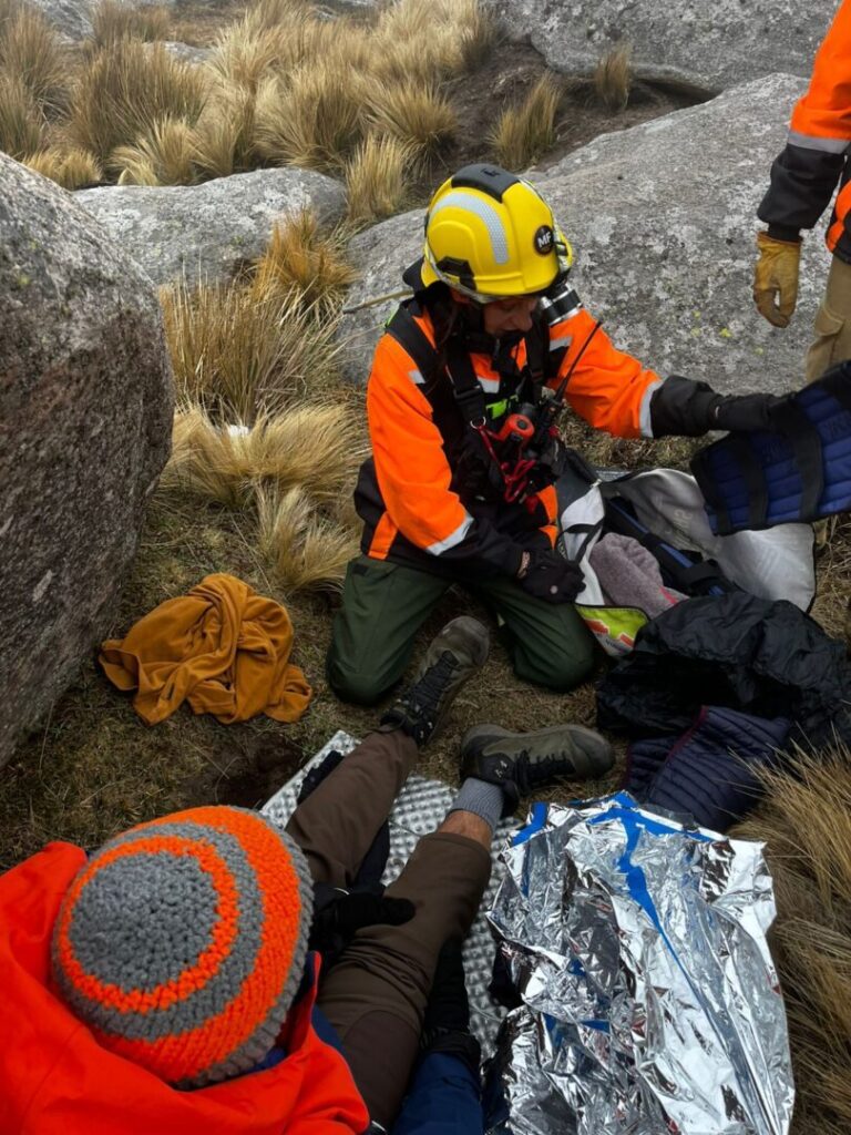 Operativo de rescate en el Cerro Champaquí por un hombre con fractura
