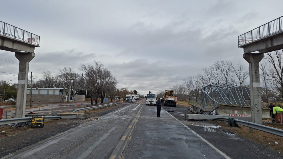Liberan la traza de la ruta nacional 7 en zona de Vicuña Mackenna