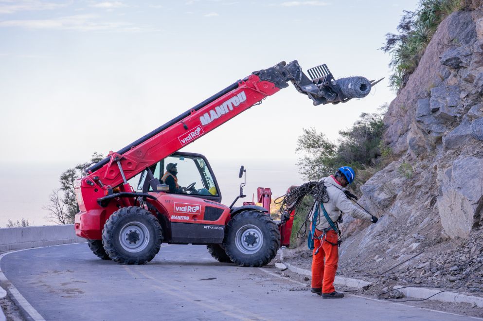 Camino de los Túneles: Avanzan sin pausa los trabajos en la Ruta Provincial 28