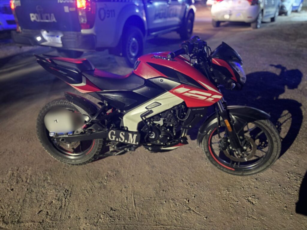 Circulaba con una moto adulterada y fue descubierto en un control policial