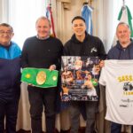 De Rivas recibió a Adrián Sasso tras su consagración en Venezuela