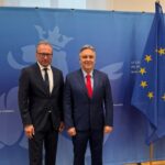 Llaryora cerró su gira europea con reuniones en el Banco Europeo de Inversiones y con el ministro de Finanzas de Luxemburgo