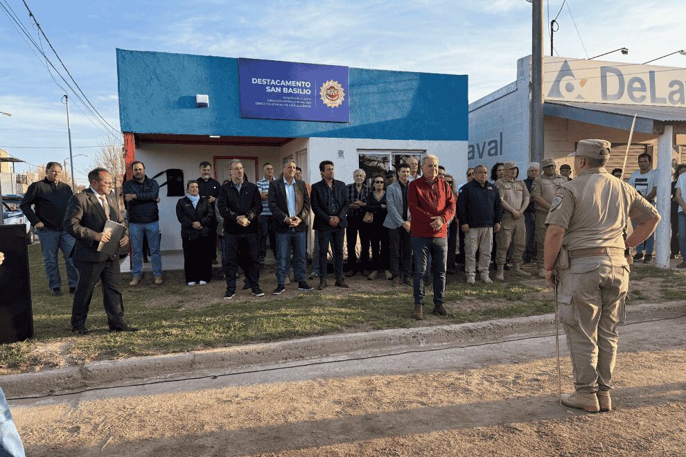 Seguridad Rural: Nueva base operativa y patrulla 0km en San Basilio