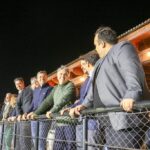 Río Cuarto: Llaryora inauguró obras de iluminación en el estadio de Urú Curé