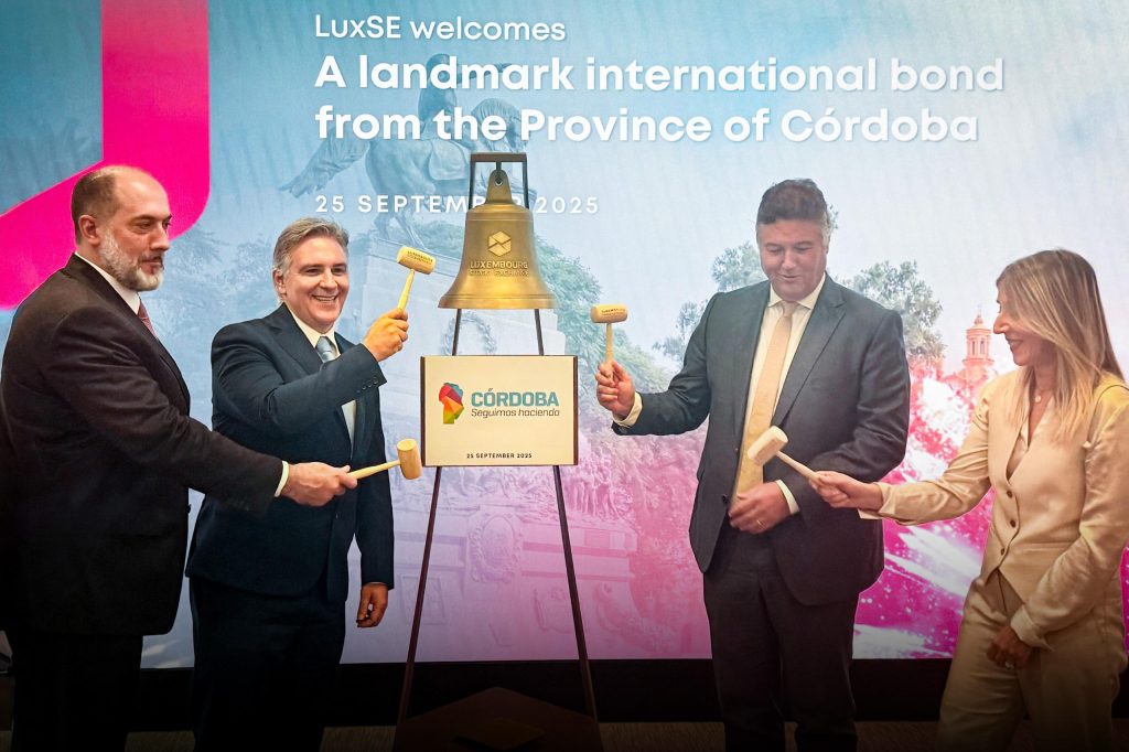Córdoba recibió un histórico reconocimiento en la Bolsa de Luxemburgo