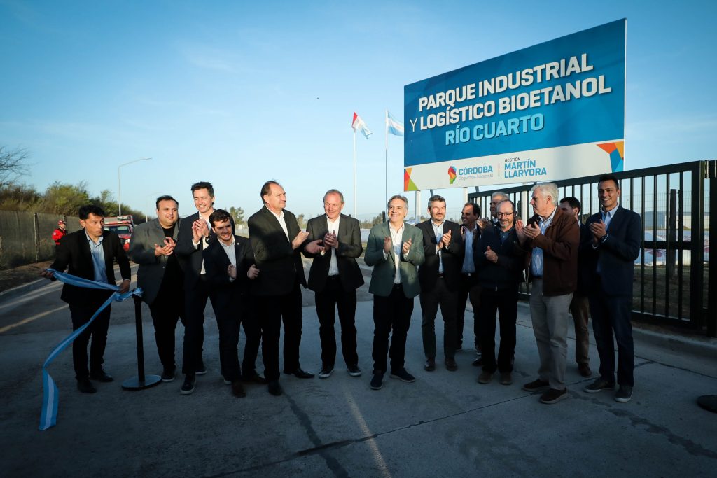 Río Cuarto: Llaryora habilitó un nuevo Parque Industrial y pidió por la Ley de Biocombustibles
