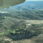 La Dirección Provincial de Aeronáutica sobrevoló las zonas de incendios controlados