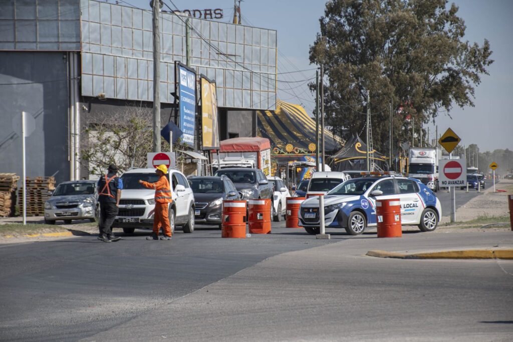 Protocolo de Tránsito en rotonda golf por obra en ruta A005