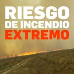 El riesgo de incendios es extremo en la provincia