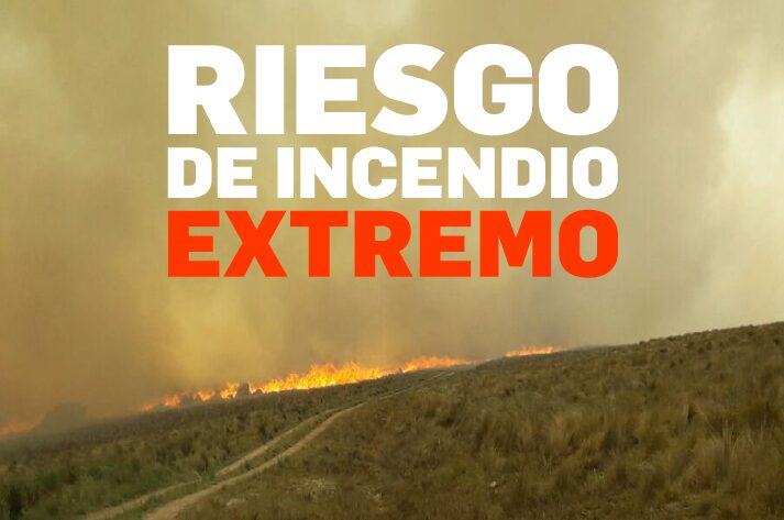 El riesgo de incendios es extremo en la provincia