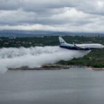 Protocolo de Incendios: Córdoba y Santiago del Estero, en un operativo conjunto con el avión más grande de Latinoamérica