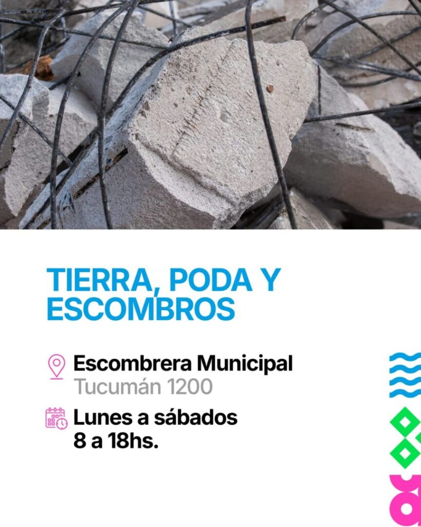 Tierra, poda y escombros: cómo funciona la Escombrera Municipal