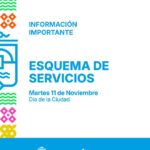 Esquema de atención ciudadana y de servicios: Día de la Ciudad Martes 11 de noviembre
