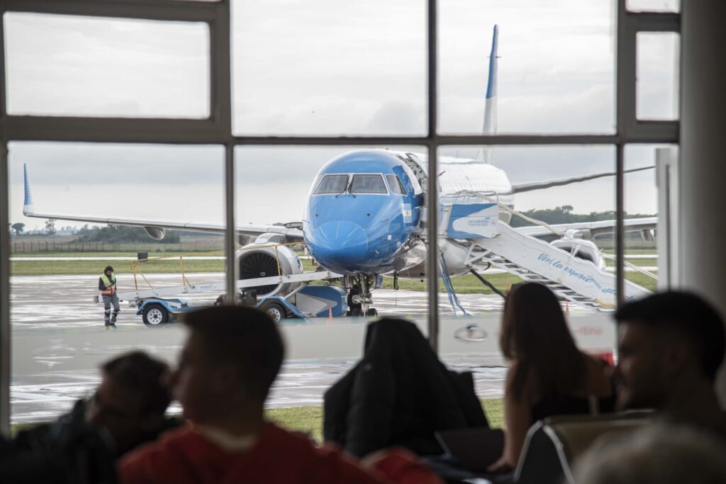 Con la llegada del primer avión, regresaron los vuelos a Río Cuarto