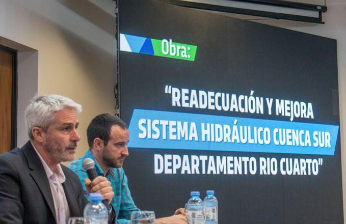 Río Cuarto: La Provincia licitó obras de mejora del sistema hidráulico en la cuenca sur