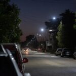 1000 luces LED: colocaron 30 nuevas luminarias en la calle Pte. Perón Oeste