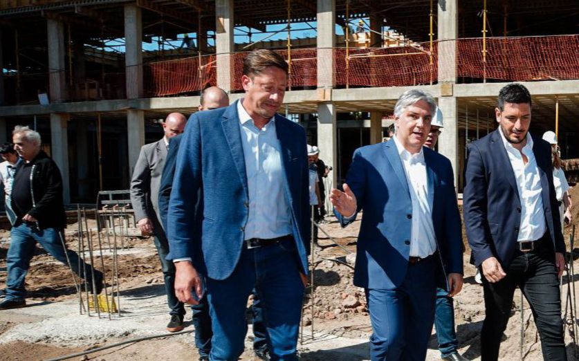 Río Tercero: Llaryora supervisó el avance de obra de la sede regional de la UPC