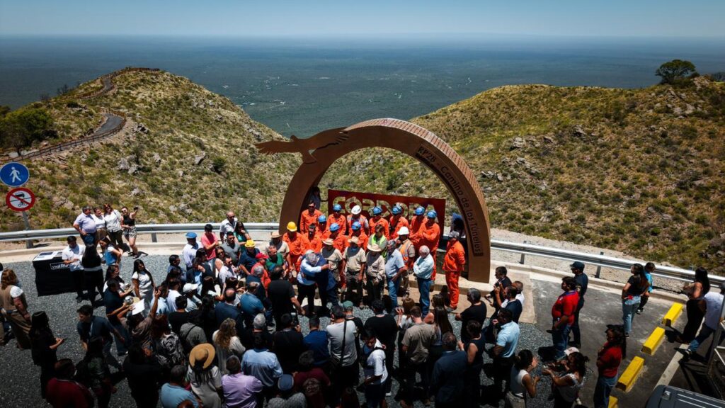 Camino de los Túneles de Taninga: Llaryora encabezó la habilitación al tránsito del tramo entre los túneles 1 y 3