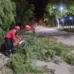 Intenso operativo para normalizar la situación luego de la tormenta